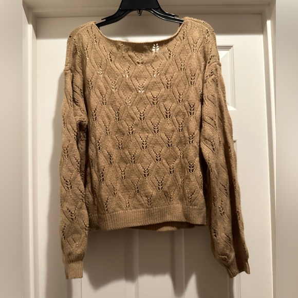 CUPSHE, size S, tan sweater - Picture 2 of 4